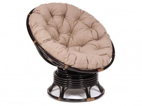 Кресло-качалка Papasan w 23/01 B с подушкой Antique brown, экошерсть Коричневый в Тарко-Сале - tarko-sale.магазин96.com | фото