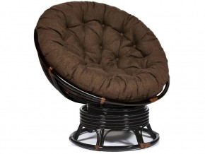 Кресло-качалка Papasan w 23/01 B с подушкой Antique brown, ткань Коричневый в Тарко-Сале - tarko-sale.магазин96.com | фото