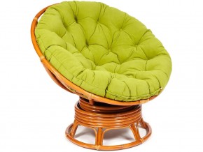 Кресло-качалка Papasan w 23/01 B с подушкой Cognac, флок Олива в Тарко-Сале - tarko-sale.магазин96.com | фото