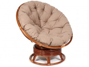 Кресло-качалка Papasan w 23/01 B с подушкой Pecan, экошерсть Коричневый в Тарко-Сале - tarko-sale.магазин96.com | фото