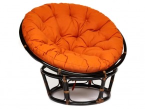 Кресло Papasan 23/01 W с подушкой Antique brown, ткань Оранжевый в Тарко-Сале - tarko-sale.магазин96.com | фото