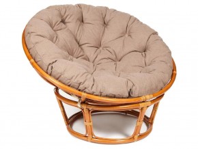 Кресло Papasan 23/01 W с подушкой Cognac, экошерсть Коричневый в Тарко-Сале - tarko-sale.магазин96.com | фото